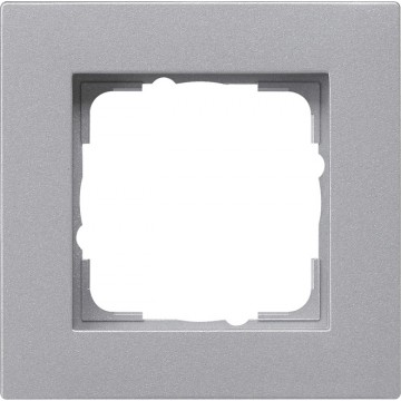 Gira E2 cover frame for flat installation colour aluminium , 1-gang