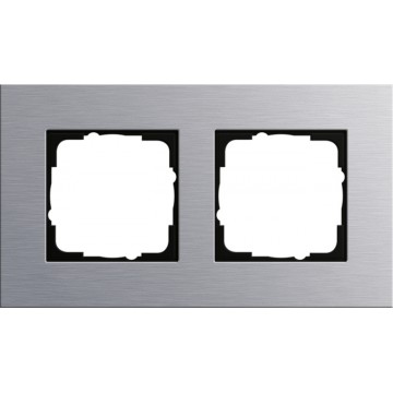 Gira Esprit cover frame aluminium , 2-gang