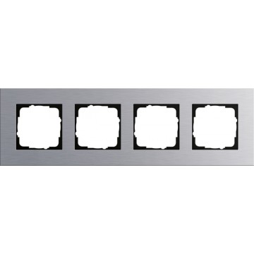 Gira Esprit cover frame aluminium , 4-gang