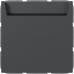 Hotel-card switch 10 A 250 V~ 1-pole NO contact with N terminal, anthracite