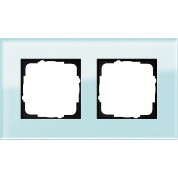 Gira Esprit cover frame mint glass, 2-gang