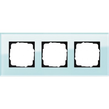 Gira Esprit cover frame mint glass, 3-gang