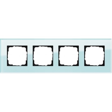 Gira Esprit cover frame mint glass, 4-gang