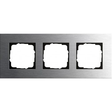 Gira Esprit cover frame stainless steel 	3-gang