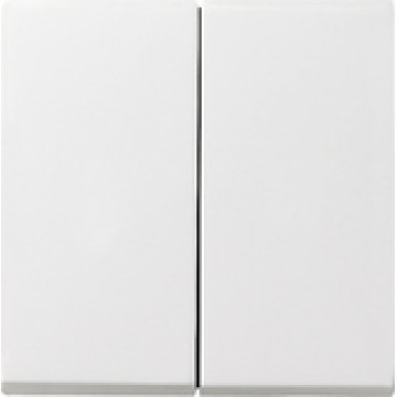 Rocker, 2-gang Pure white glossy